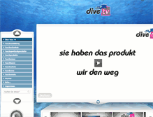 Tablet Screenshot of dive-tv.com